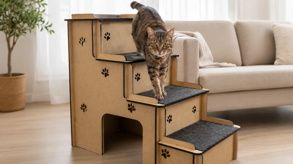 Qual a melhor escada para gato idoso