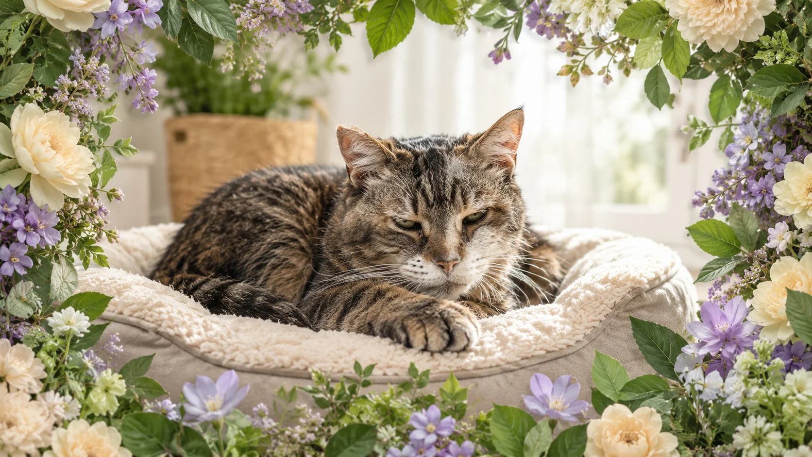 gato idoso não consegue pular nos móveis altos sem dor; aprenda a identificar os sinais silenciosos de inflamação e a promover adaptações profundas para devolver a mobilidade do seu felino.
