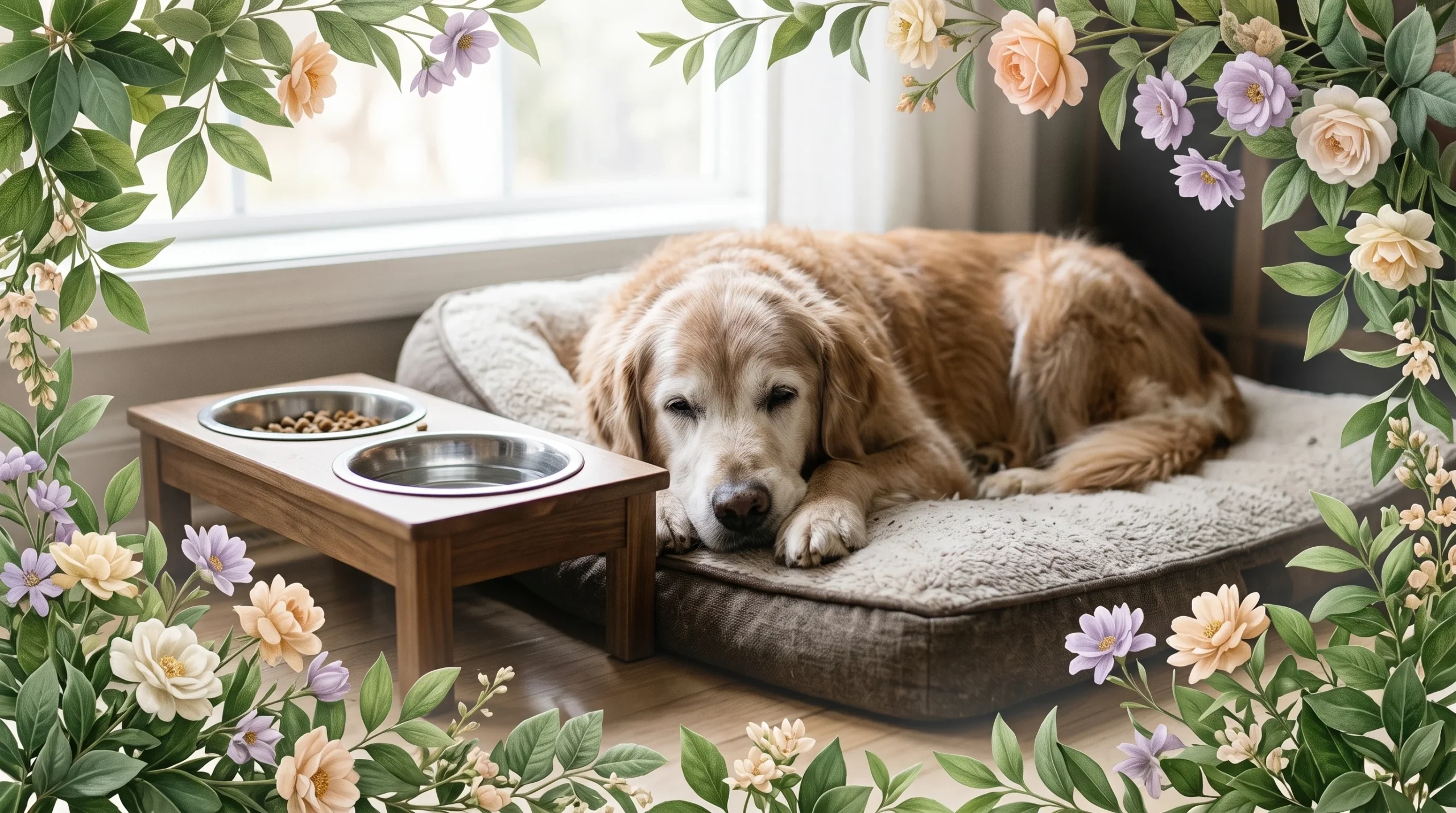 melhor comedouro para cachorro idoso elevado e estável para proteção cervical e digestiva de pet sênior com artrite.
